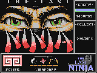 Last Ninja title screen for Commodore 64